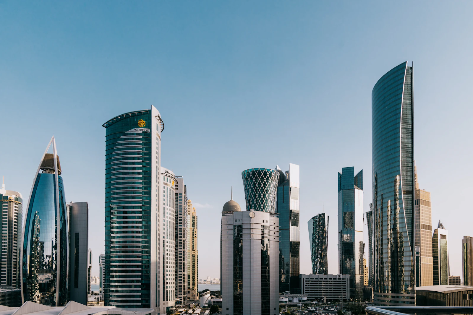 The West Bay towers in Doha, Qatar