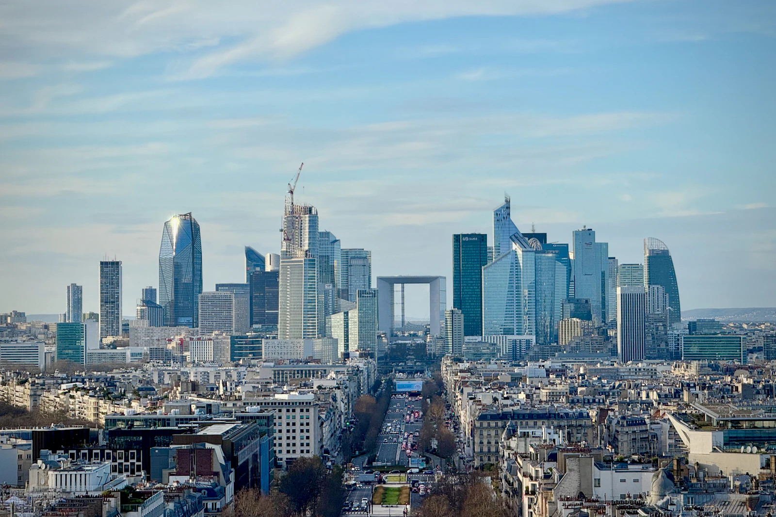 Paris and the La Défense business district