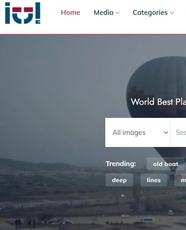 IT-STOCK home page with media search